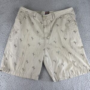 Quiksilver Shorts Mens 38 ClimaWear Organic Cotton Casual All Over Print Pockets